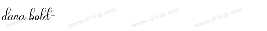 dana bold字体转换